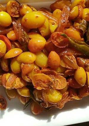 A picture of Karonde ki chatney.