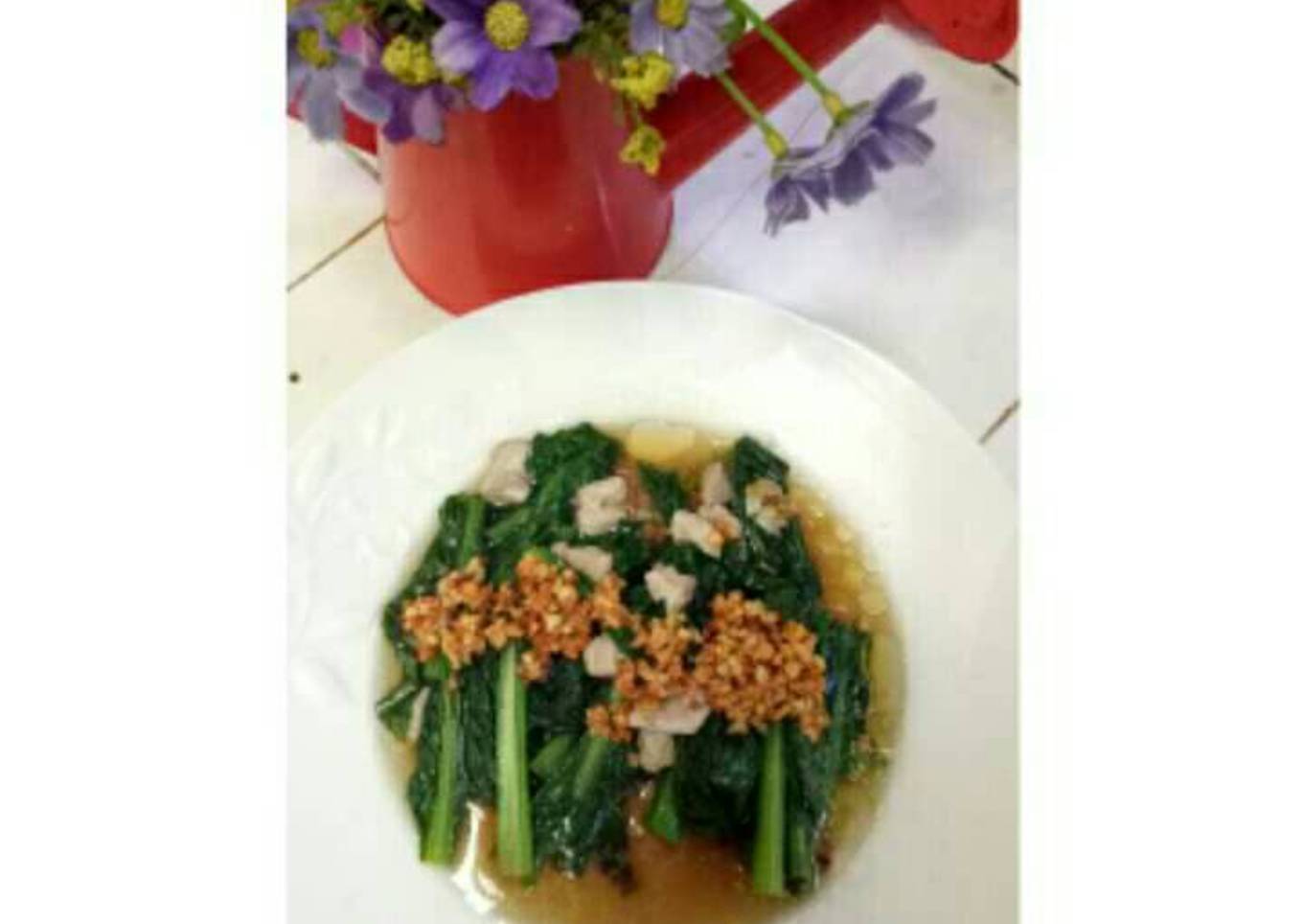 Pokcoy daging saus tiram