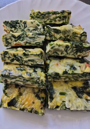 A picture of Egg Spinach Casserole.