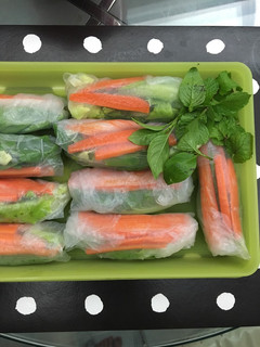 A picture of Vietnamese Fresh Spring Rolls.