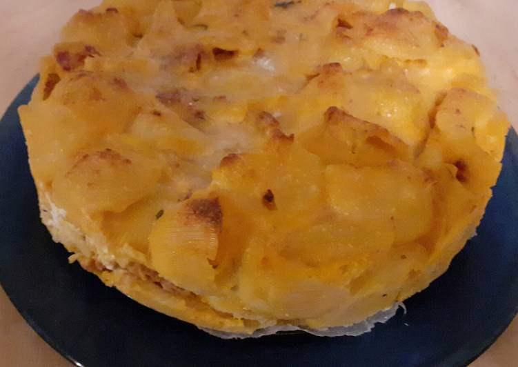 Sformato di pasta con zucca e salsiccia