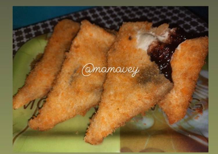 Resep Roti goreng cokelat lumer Anti Gagal