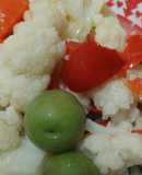 Insalata di rinforzo con cottura a vapore nel cestello