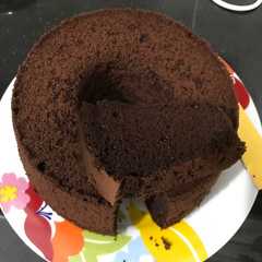 รูปของ Chocolate Chiffon Cake (5 telur)