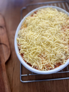 Una foto de Pastel de carne sencillo y riquísimo con puré de patata - Receta de Batch Cooking