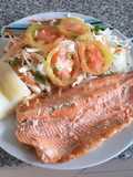 Trucha al horno