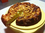 Una foto di torta mele ricotta