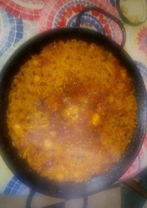 Una foto de Arroz con pulpo