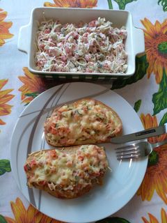 Melegszendvics variáció recept fotója