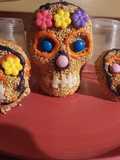 Calaveritas de amaranto con miel de panela