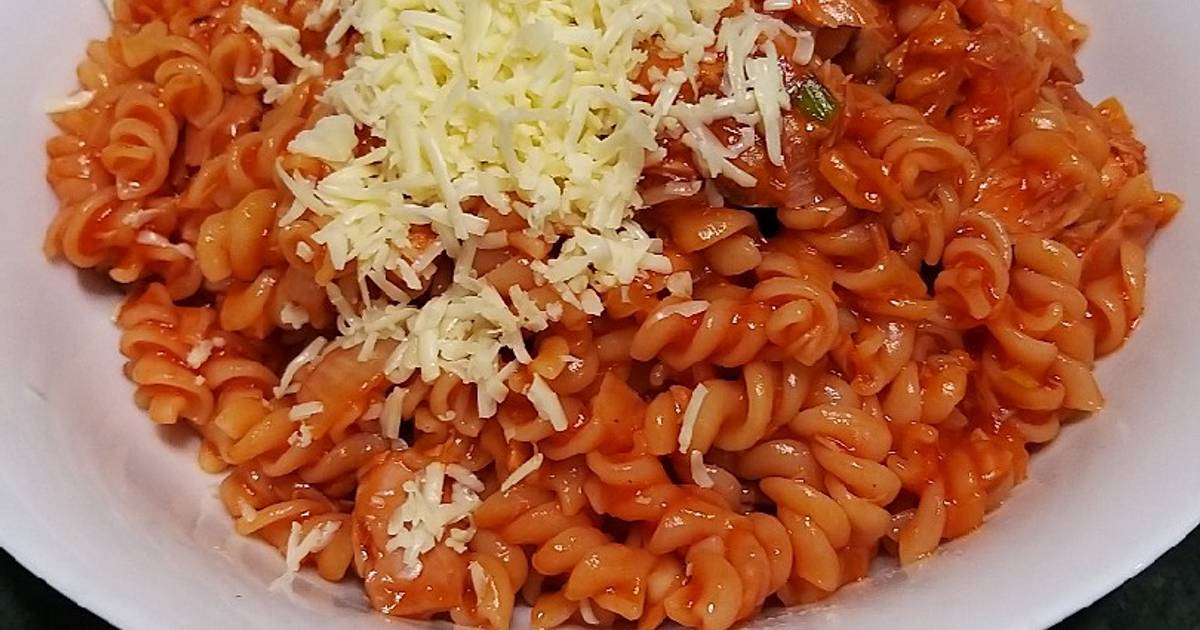 Resep Spicy Tuna spiral macaroni oleh Mia - Cookpad