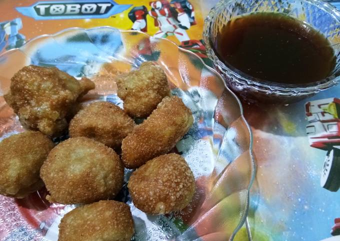 Langkah Mudah untuk Menyiapkan Pempek dos / pempek tanpa ikan, Enak Banget