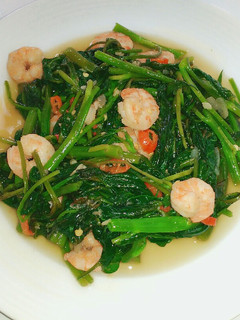 Foto resep Udang Cah Kangkung