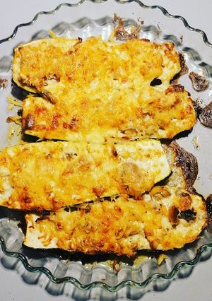 Une photo de Courgette farcies au poulet champignons
