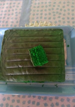 Foto resep Bolu jadul ijo pandan mudah, murah, mmmuuenakk