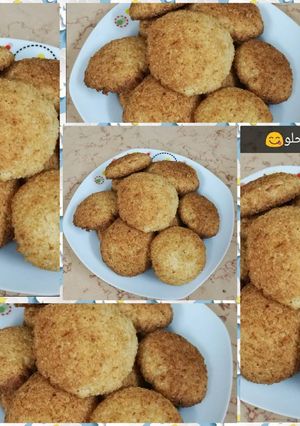 صورة لوصفة كرات جوز الهند المخبوزه