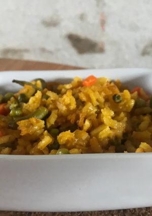 Une photo de Paella vegan