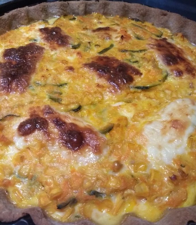 Una foto de Tarta mix de verduras