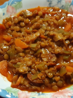 Una foto de Lentejas con chorizo