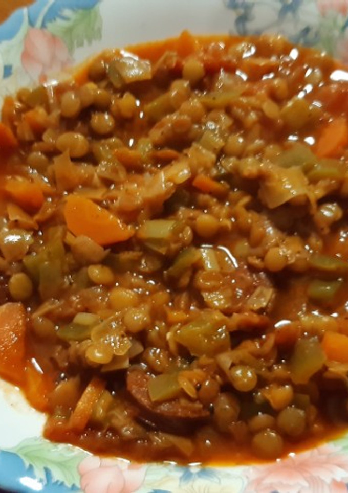 Una foto de Lentejas con chorizo