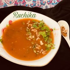 A picture of Walnutty soup.