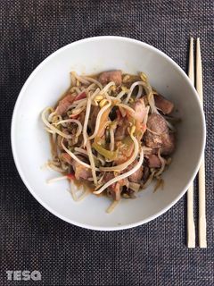 Una foto de Pavo al wok hei