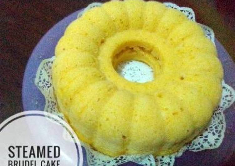 Steamed Brudel Cake/Brudel Kukus (no mixer)