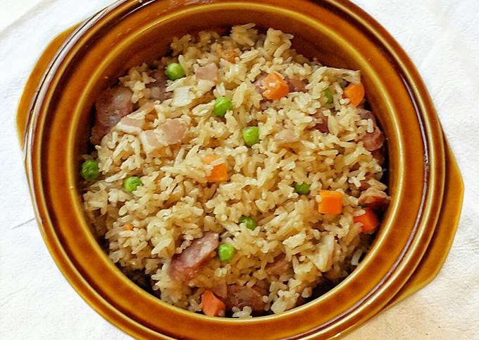 Claypot Rice in Rice Cooker