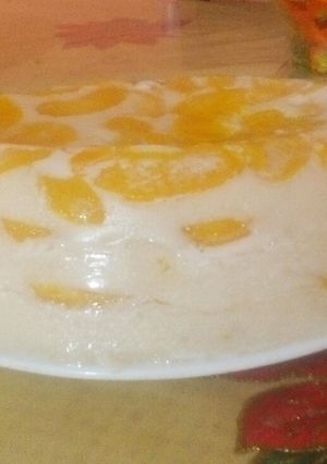 Una foto de Postre fácil de durazno