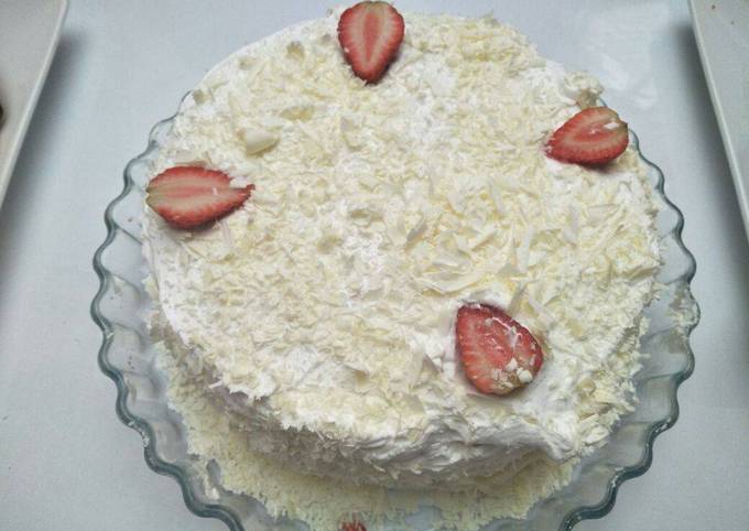 Recipe of Perfect White-Forest Cake