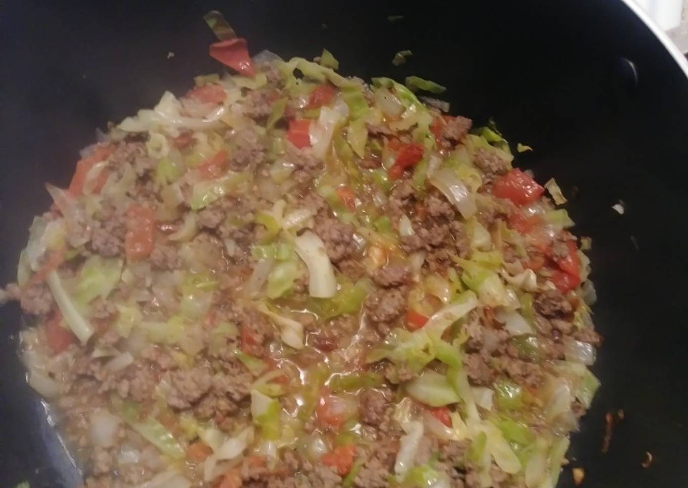 Repollo con carne molida