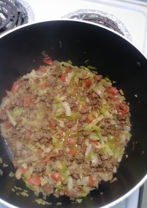 Una foto de Repollo con carne molida