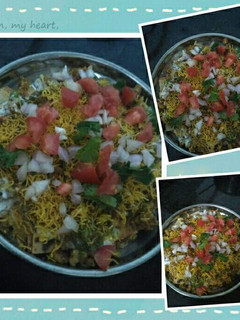 A picture of Roti chaat.