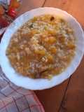 Risotto con cipollotto,zucca e noce moscata