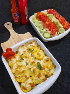 عکسی از دستور خوراک گوشت و لوبیا و سیب زمینی