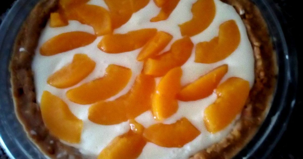 Pai de melocotón casero
