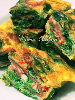 Foto resep 29. Martabak Bayam Smoked Beef