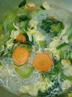 Foto resep Sop oyong dan mie soun