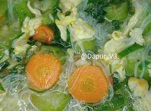 Foto resep Sop oyong dan mie soun