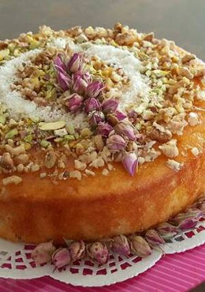 صورة لوصفة كيكة جوز الهند الهشة