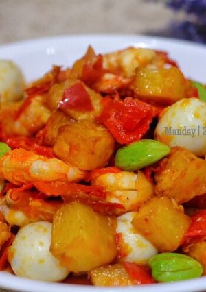 Foto resep Balado udang telur puyuh