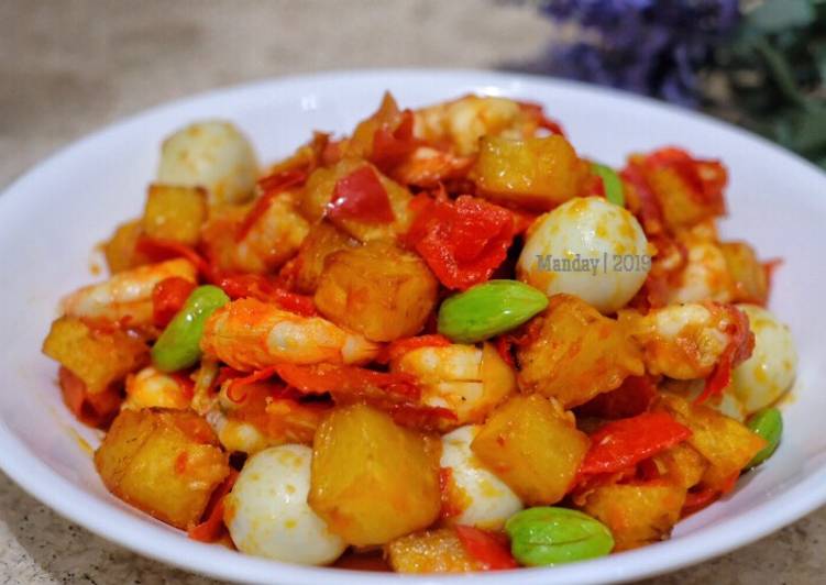 Resep Balado udang telur puyuh yang Sempurna
