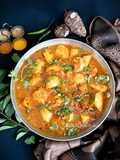 Chamagadda Pulusu (Colocasia / Arbi / Taro Root Curry - Andhra / Telangana cuisine)