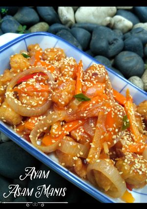 Foto resep Ayam Goreng Tepung Asam Manis
