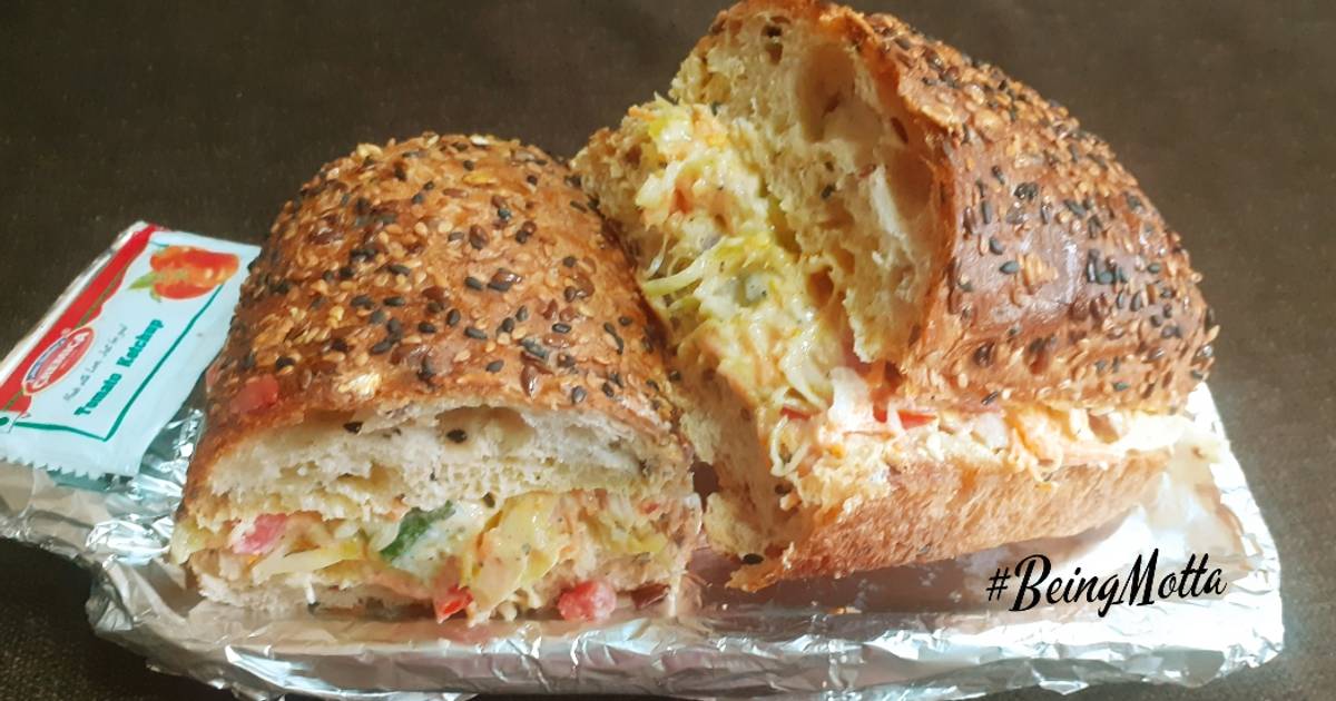 Multigrain Sub Sandwich Recipe by Jasmin Motta _ BeingMotta Cookpad