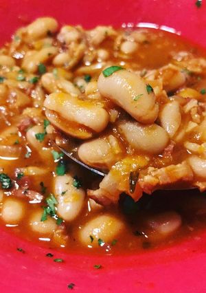 Una foto de Estofado de porotos blancos