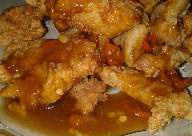 Resep Ayam Krispi Saos Simple yang nikmat