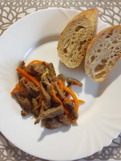 Pirított kacsamell zöldségekkel recept fotója