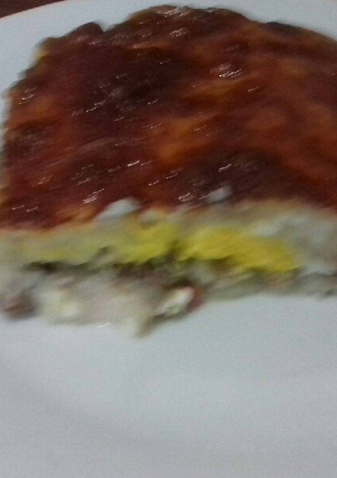 Una foto de Pastel de carne gratinado