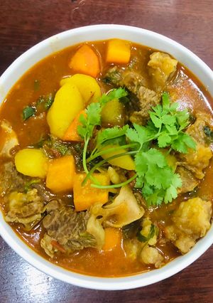 Hình của món Bò sốt vang.